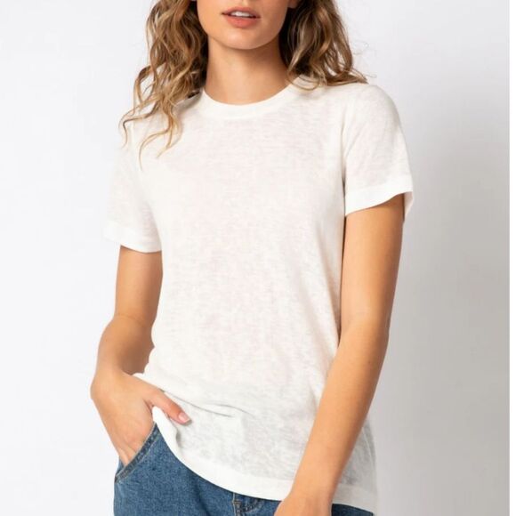 PJ Salvage Back To Basics S/S Top- Ivory - Picture 3 of 8